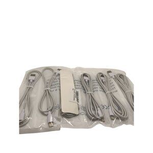 5 Pack Of USB To Lightning Charging Cables For Apple Devices - 6 Ft Long